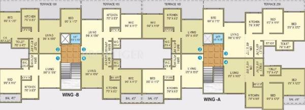 Images for Cluster Plan of Poonam Palms Images for Cluster Plan of Poonam Palms