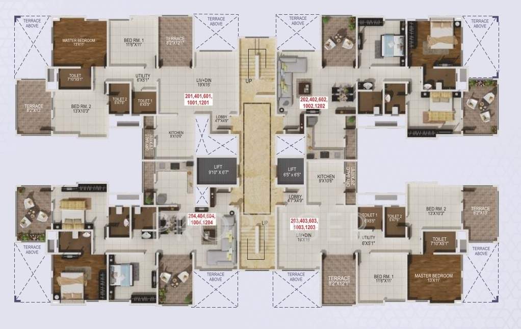 Images for Cluster Plan of Kshitij Promoters And Developers Crystal Towers