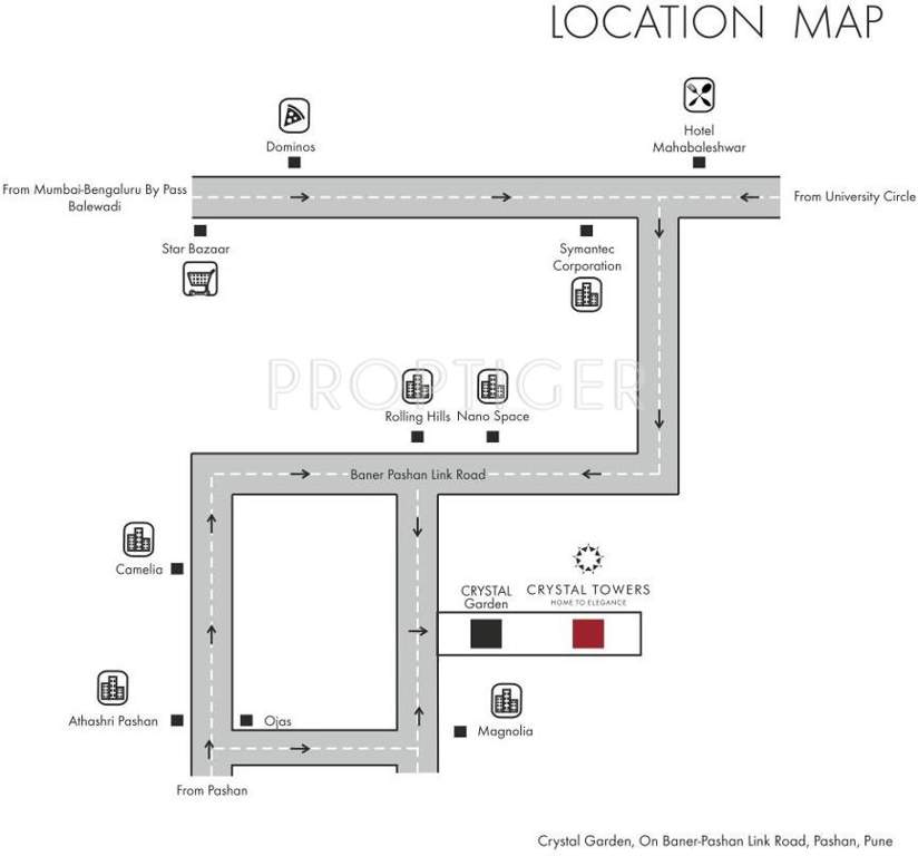  crystal towers Images for Location Plan of Kshitij Promoters And Developers Crystal Towers