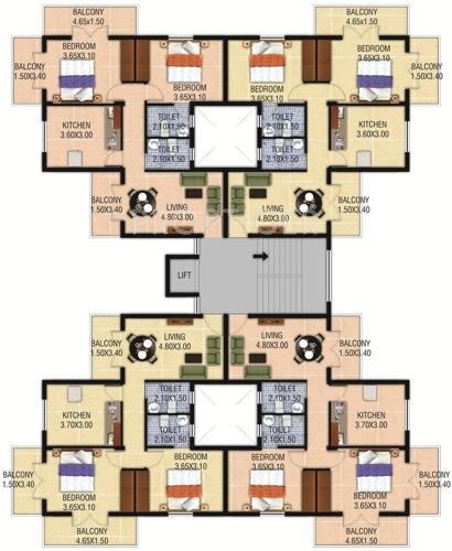 Images for Cluster Plan of Asian Dona Rosa II Apartments