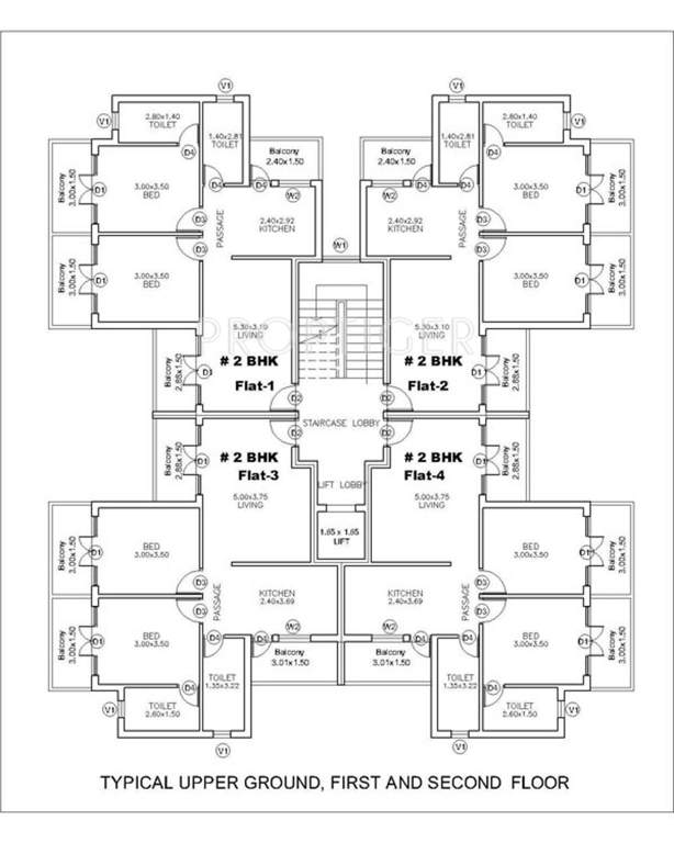 Images for Cluster Plan of Asian Zalore Residency II