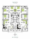 Gurumurty Constructions Park Residency View-1st-Floor-To-4th-Floor-Cluster-Plan