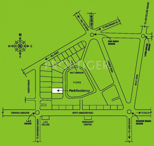Gurumurty Constructions Park Residency Location Plan