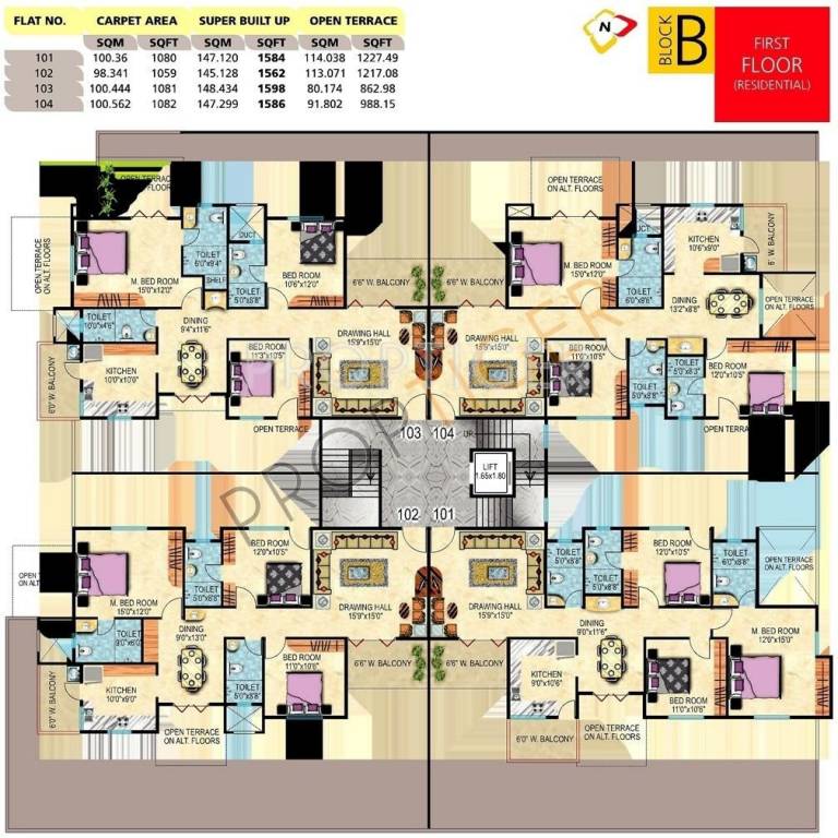  pride Block B Cluster Plan