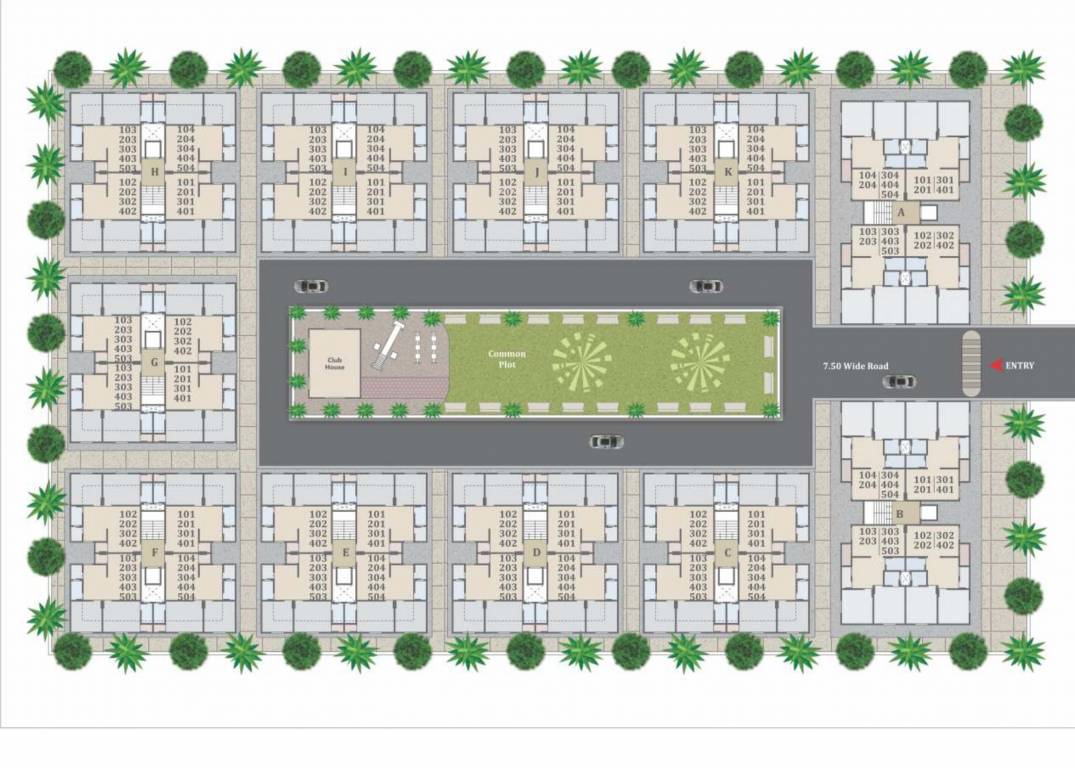  siddheshwar homes Layout Plan