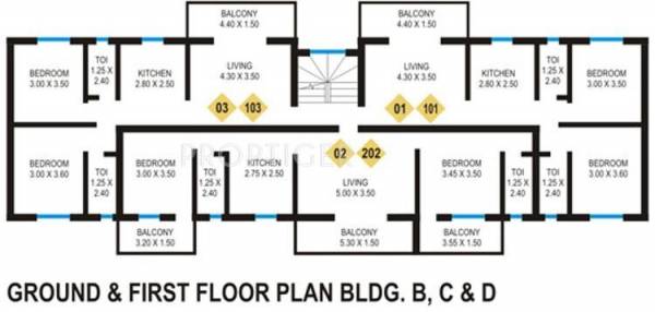 Images for Cluster Plan of Saldanha Kieran Apartments Phase I