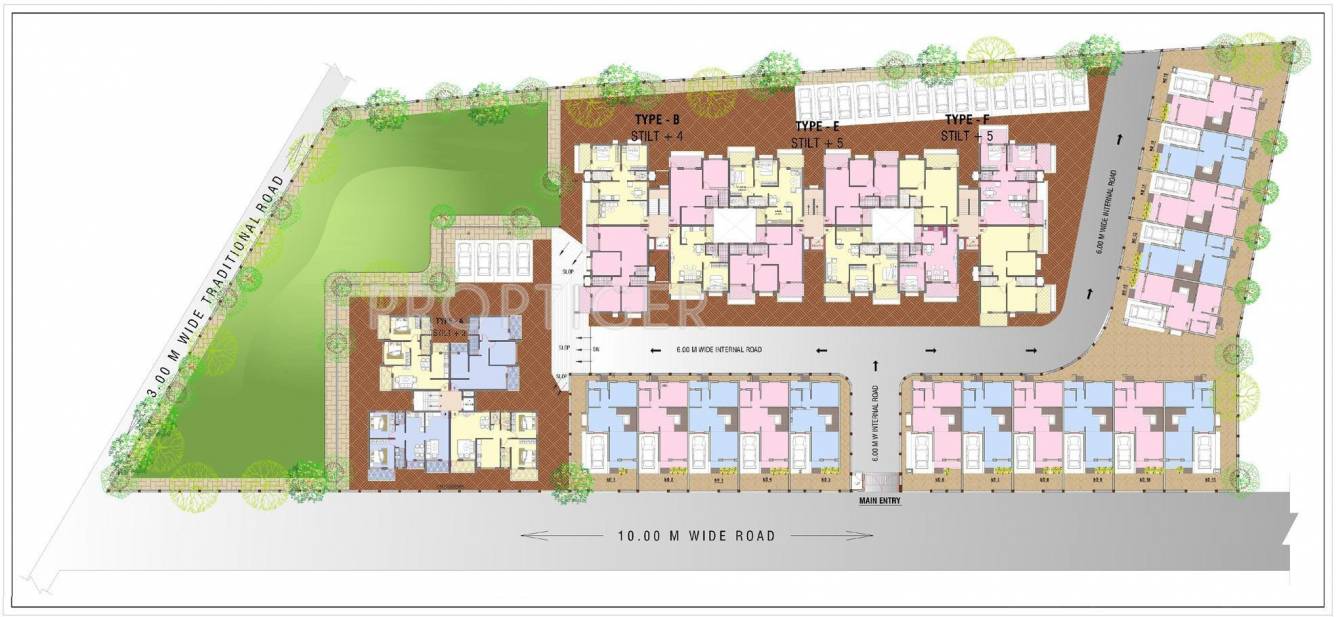 Raj Housing Raj Braganca Residency Layout Plan
