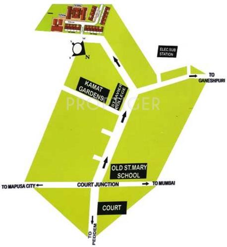 Raj Housing Raj Braganca Residency Villa Location Plan