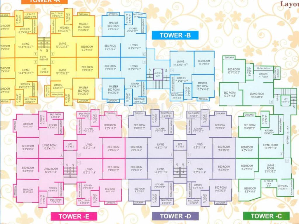 Akar Developers Vaidehi Homes Cluster Plan