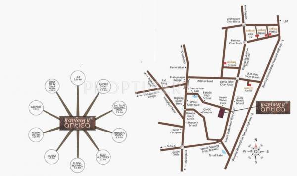 Images for Location Plan of Darshanam Antica Apartment