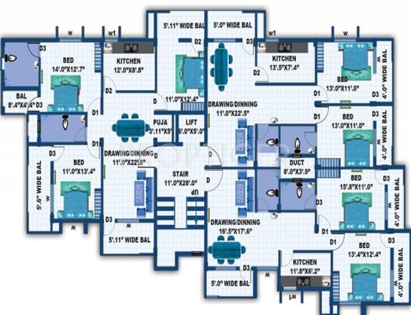 Images for Cluster Plan of Akruti Arcade Images for Cluster Plan of Akruti Arcade