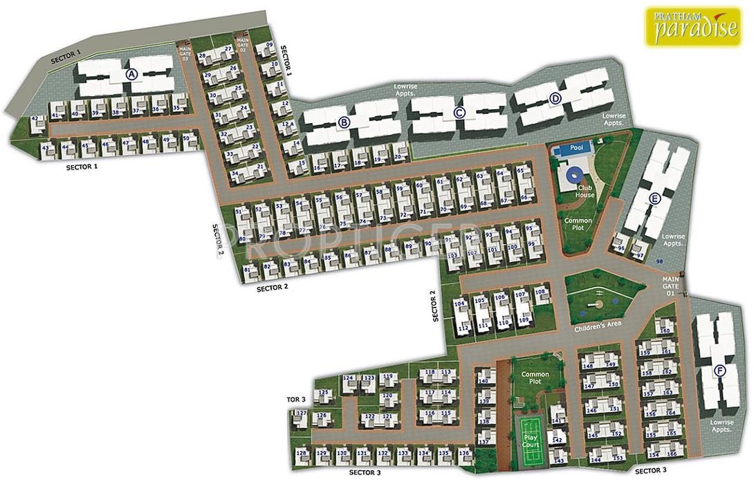 Images for Layout Plan of Pratham Paradise Villas