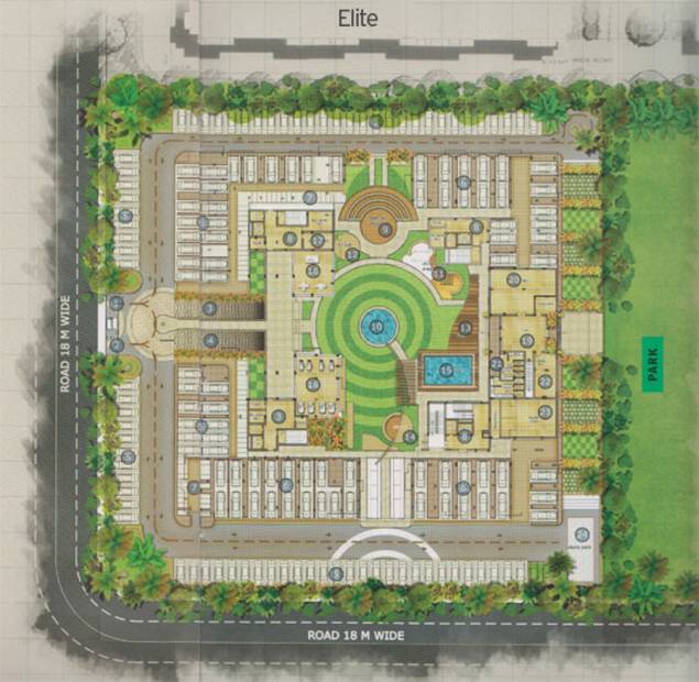  elite Images for Site Plan of Mahima Elite