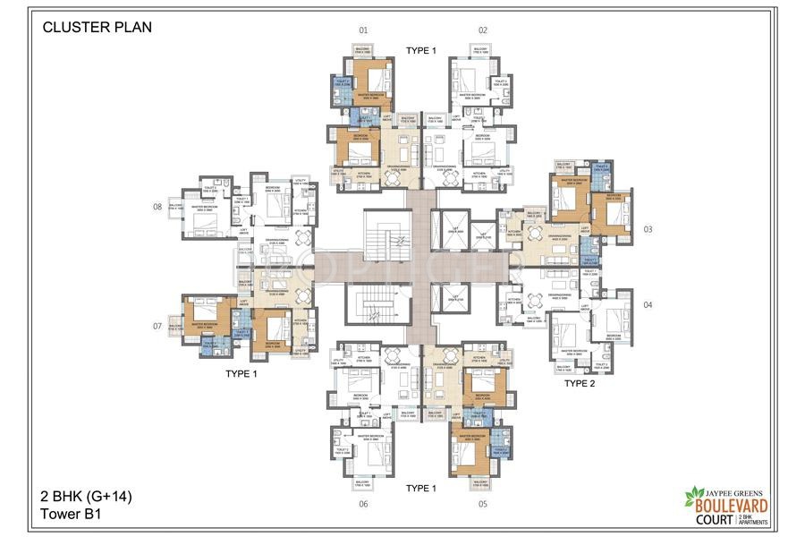 Images for Cluster Plan of Jaypee Boulevard Court