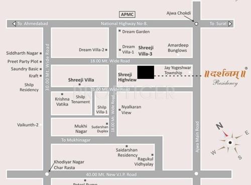  residency Images for Location Plan of Darshanam Residency