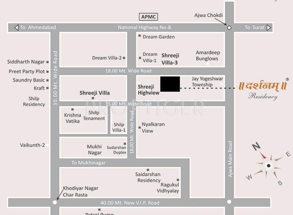 residency Images for Location Plan of Darshanam Residency