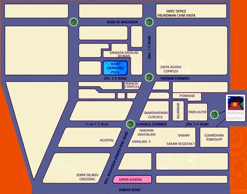 residency Images for Location Plan of Pratham Residency