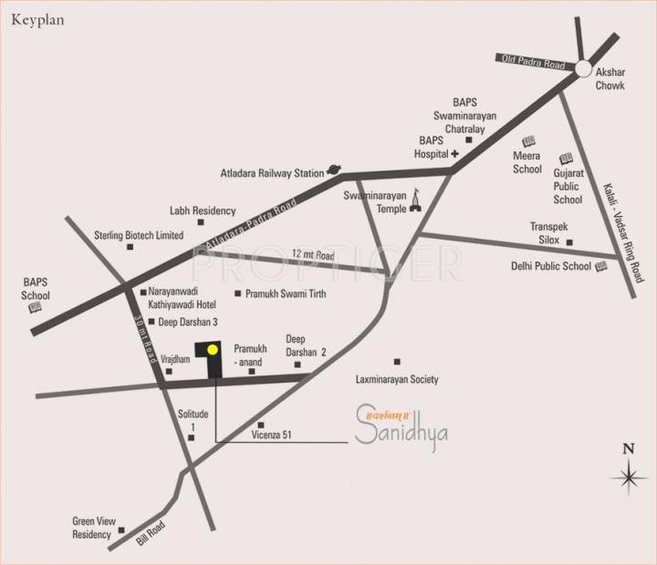  sanidhya Images for Location Plan of Darshanam Sanidhya