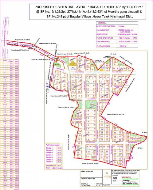Images for Layout Plan of Leocity Bagalur Heights