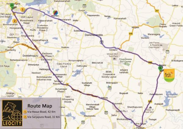 Images for Location Plan of Leocity Builders Bagalur Heights