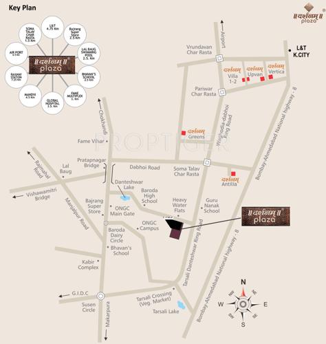  plaza Images for Location Plan of Darshanam Plaza
