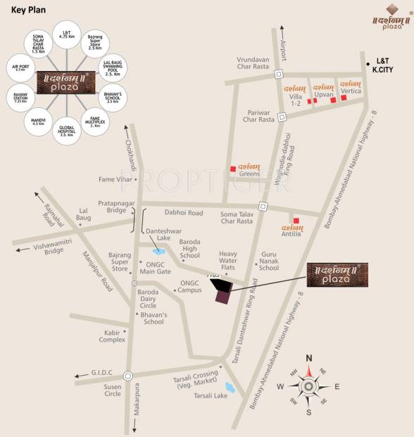  plaza Images for Location Plan of Darshanam Plaza