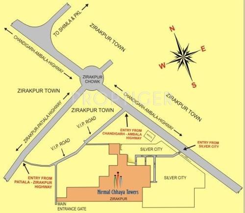  nirmal-chhaya-towers Images for Location Plan of Pearls Nirmal Chhaya Towers