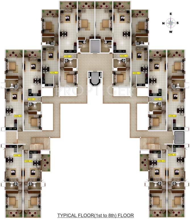 Images for Cluster Plan of Kent Baywatch Suites