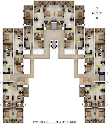 Images for Cluster Plan of Kent Baywatch Suites Images for Cluster Plan of Kent Baywatch Suites
