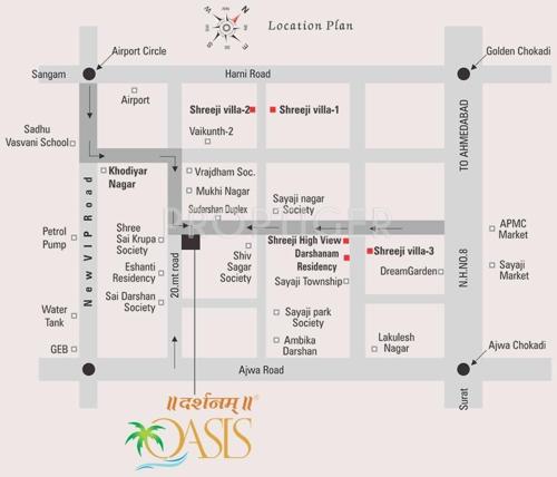  oasis Images for Location Plan of Darshanam Oasis