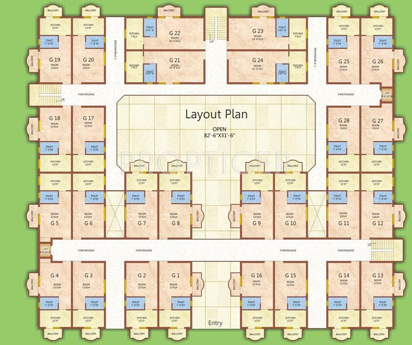 hare krishna dham Layout Plan