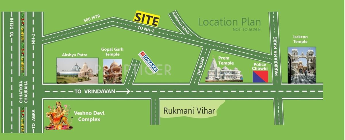 hare krishna dham Location Plan