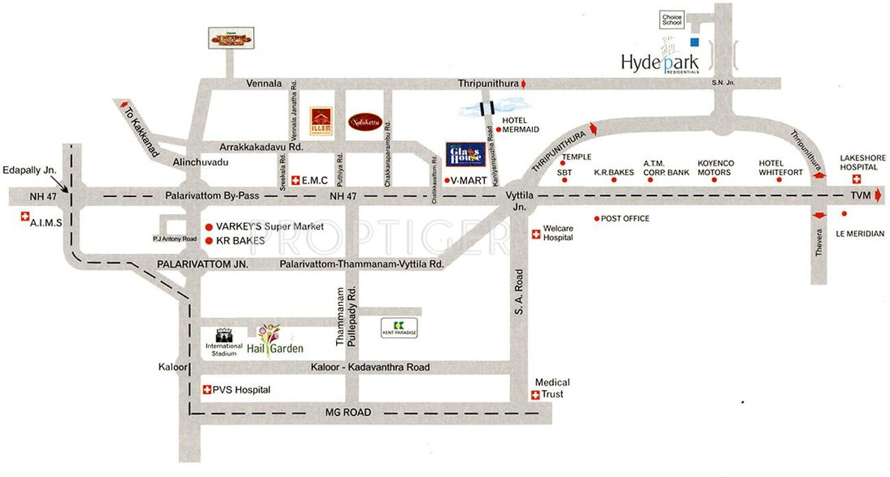 Kent Constructions Illam Villas Location Plan