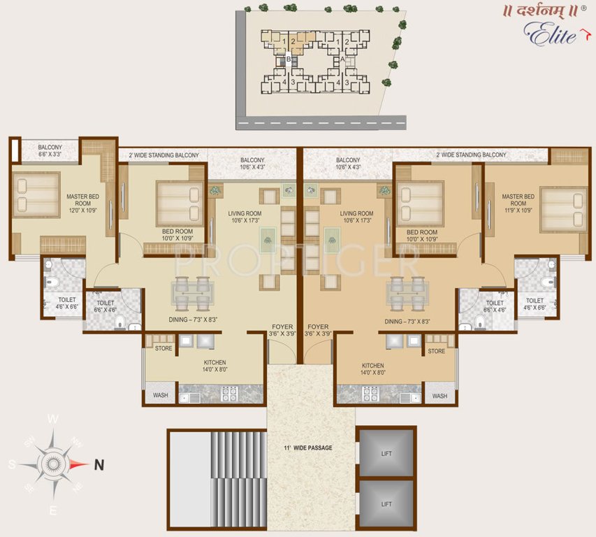 Images for Cluster Plan of Darshanam Elite