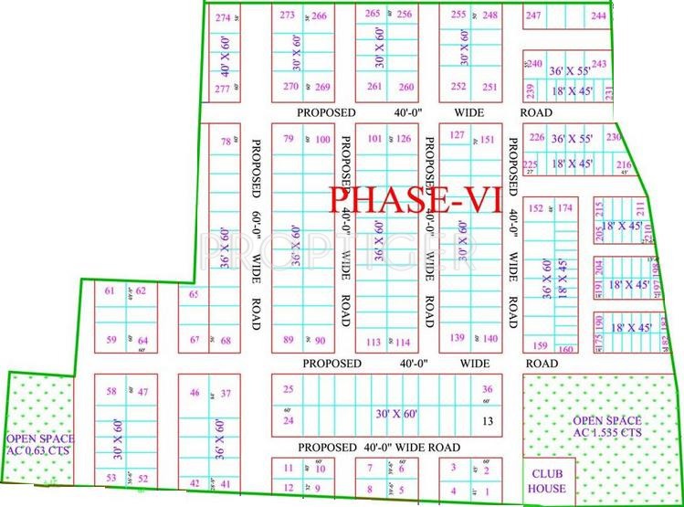 Images for Layout Plan of Subhagruha Projects Maple Meadows Phase VI