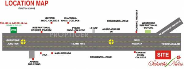 Images for Location Plan of Subhagruha Projects Sukrithi Nivas Phase I