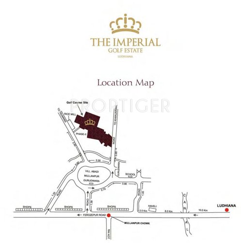 Emerald Lands India Pvt Ltd The Imperial Residency Location Plan