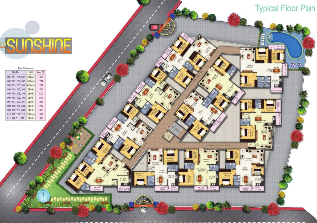  sunshine Images for Cluster Plan of SLV Sunshine