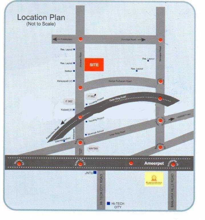  sukrithi hills Location Plan