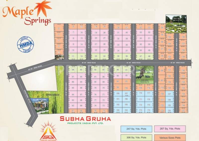 Images for Layout Plan of Subhagruha Projects Maple Spring