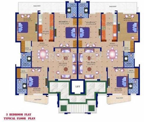 heights Single Tower Cluster Plan