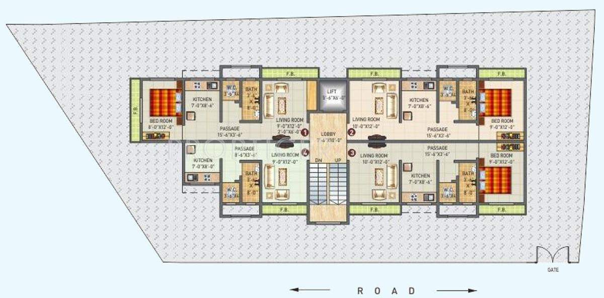 KUD Realtors Pvt Ltd Kailash Paradise Cluster Plan