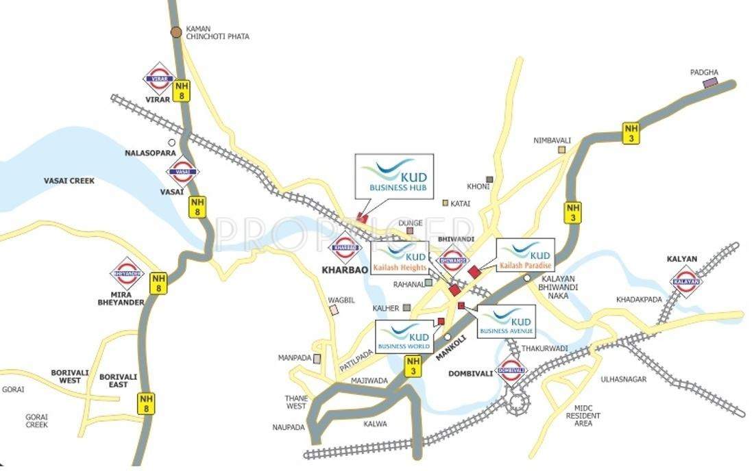 KUD Realtors Pvt Ltd Kailash Paradise Location Plan