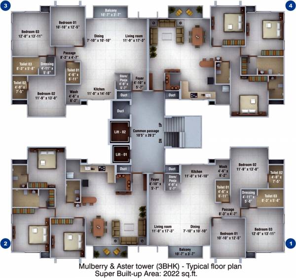 Images for Cluster Plan of Pratham Bluets Images for Cluster Plan of Pratham Bluets