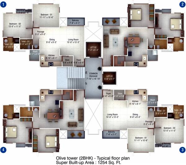 Images for Cluster Plan of Pratham Bluets Images for Cluster Plan of Pratham Bluets