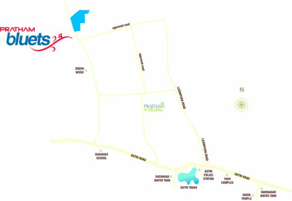 Images for Location Plan of Pratham Bluets Images for Location Plan of Pratham Bluets