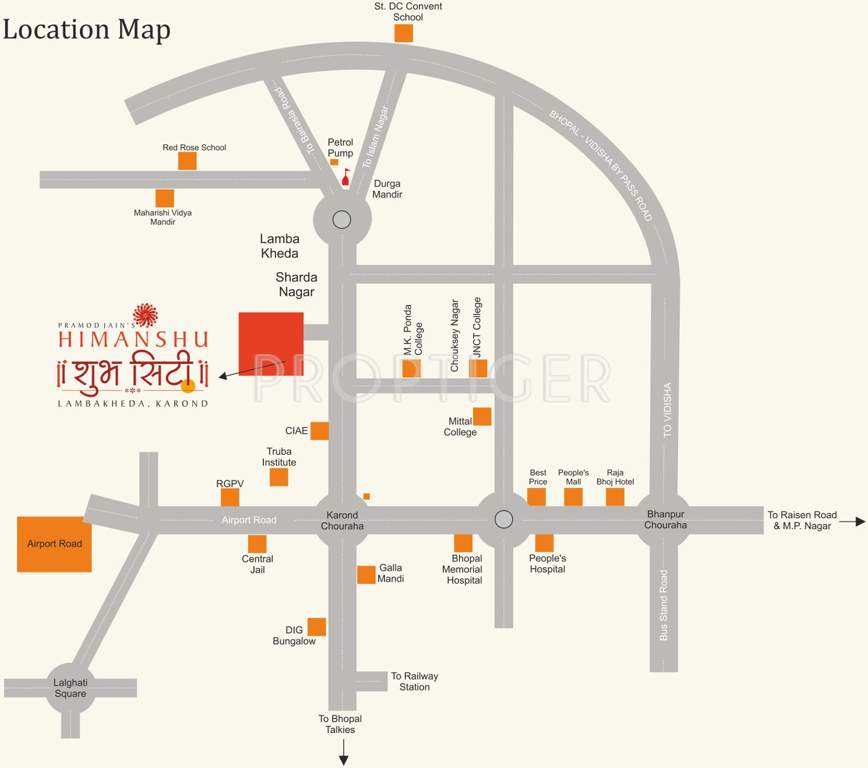 Images for Location Plan of Shri Parasnath Builders and Developers Himanshu Shubh City Villas