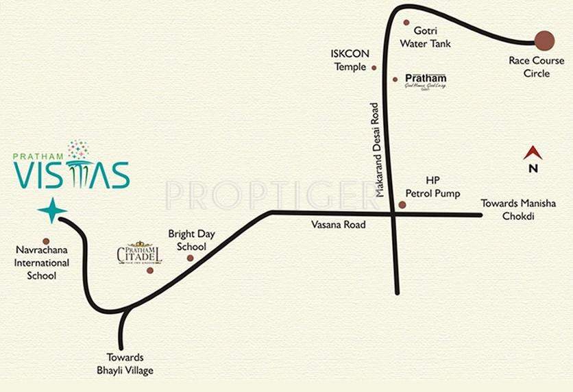 vistas Images for Location Plan of Pratham Vistas