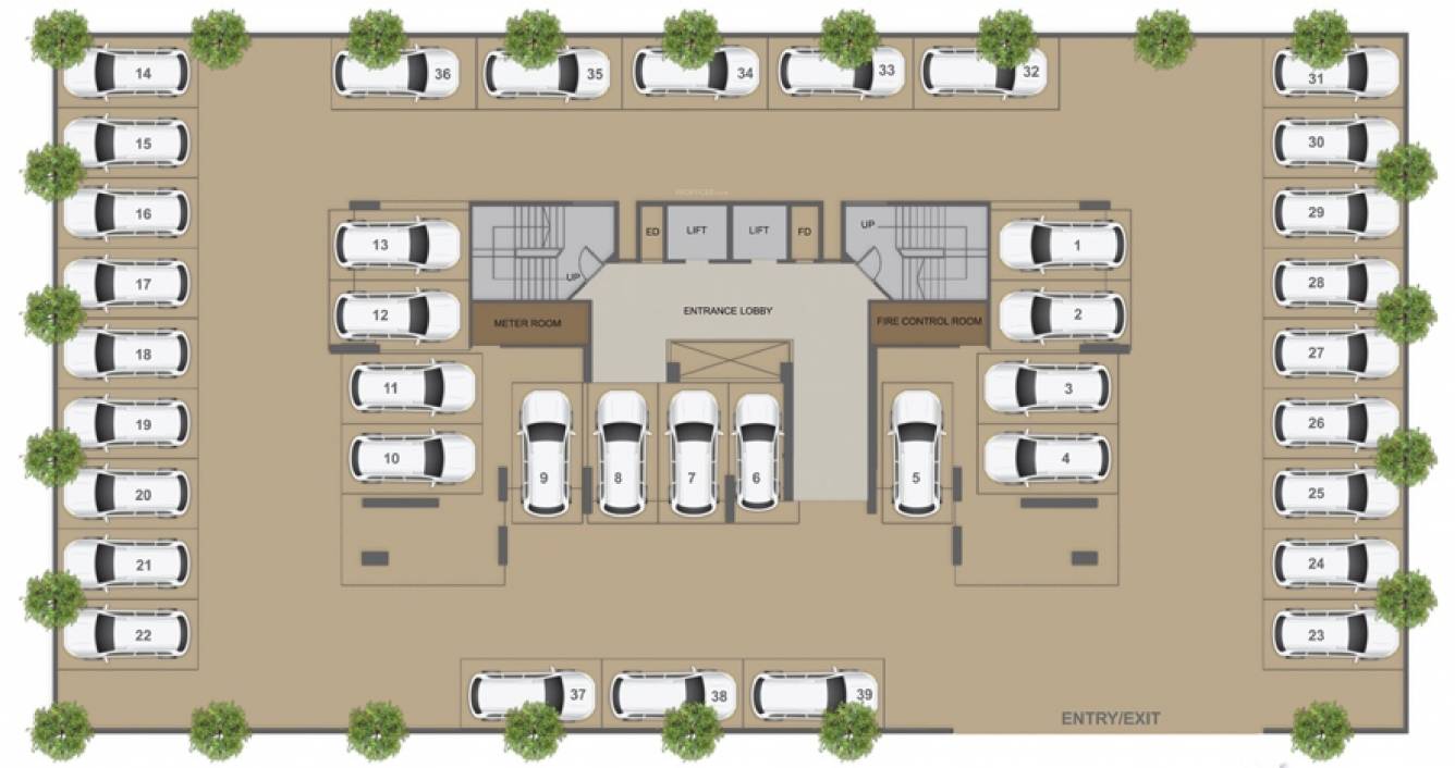 white wings White Wings Cluster Plan for ground Floor