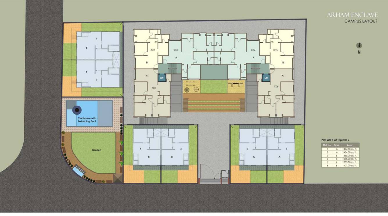 othello group arham enclave Layout Plan